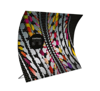 10' Wave Tension Fabric Display Backwall