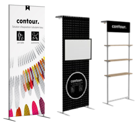 3' Tension Fabric Kiosks